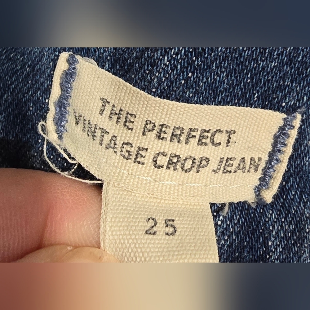 Madewell The Perfect Vintage Crop Jean Size 25 - Picture 7 of 8
